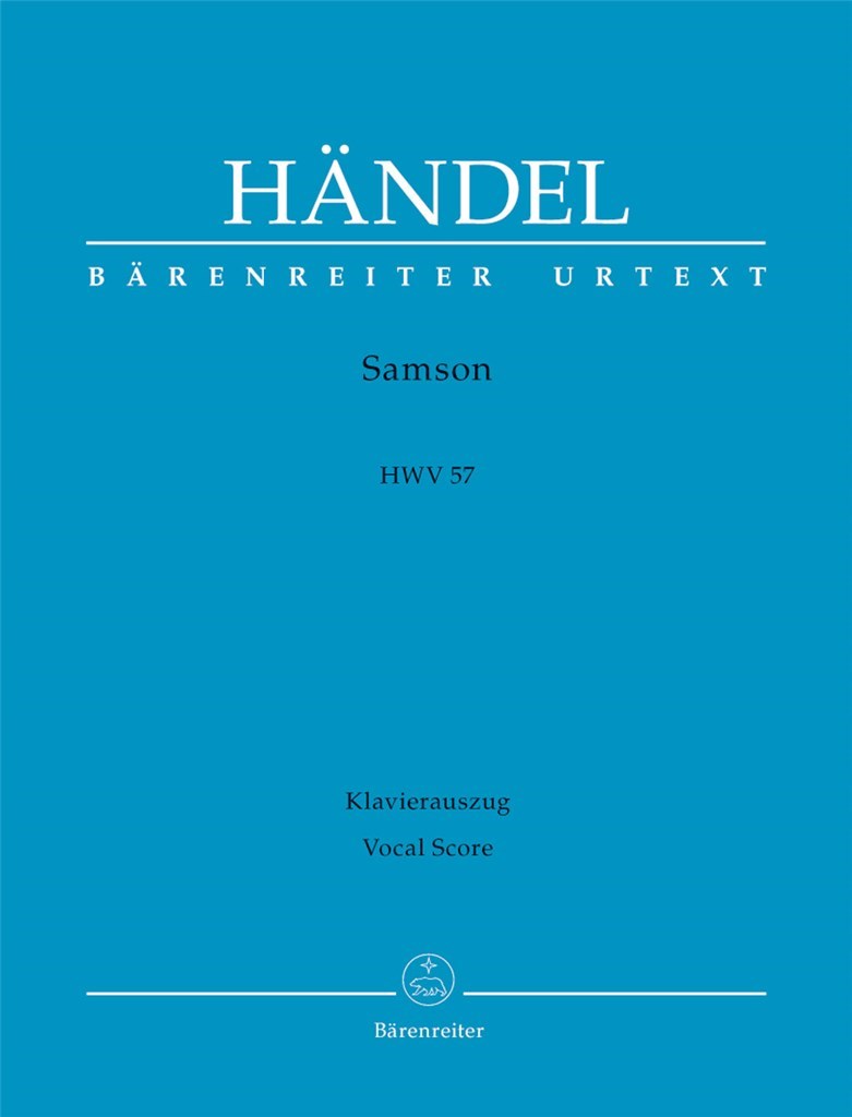Samson Hwv 57 Oratorio In Three Parts